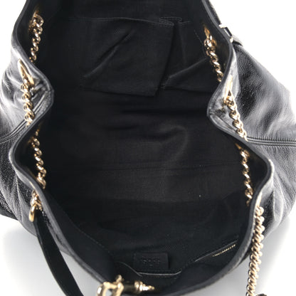 Gucci Patent Medium Soho Chain Shoulder Bag Black 5 of 13