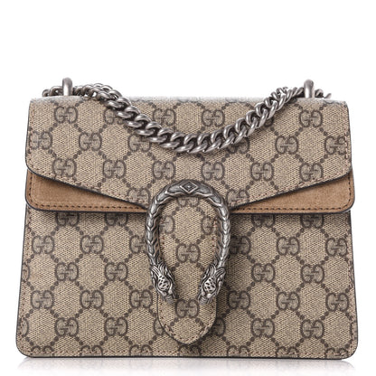 Gucci GG Supreme Monogram Mini Dionysus Shoulder Bag Taupe 1 of 8
