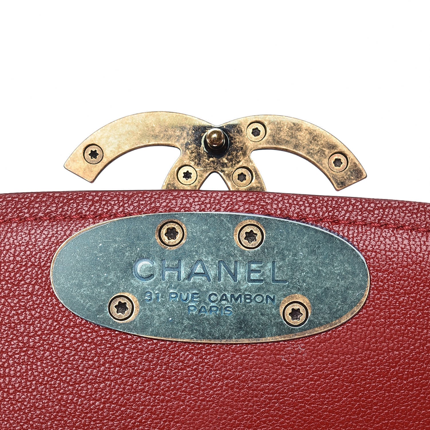 Chanel Shiny Calfskin Goatskin Quilted Small Coco Curve Messenger Flap Red 8 of 11