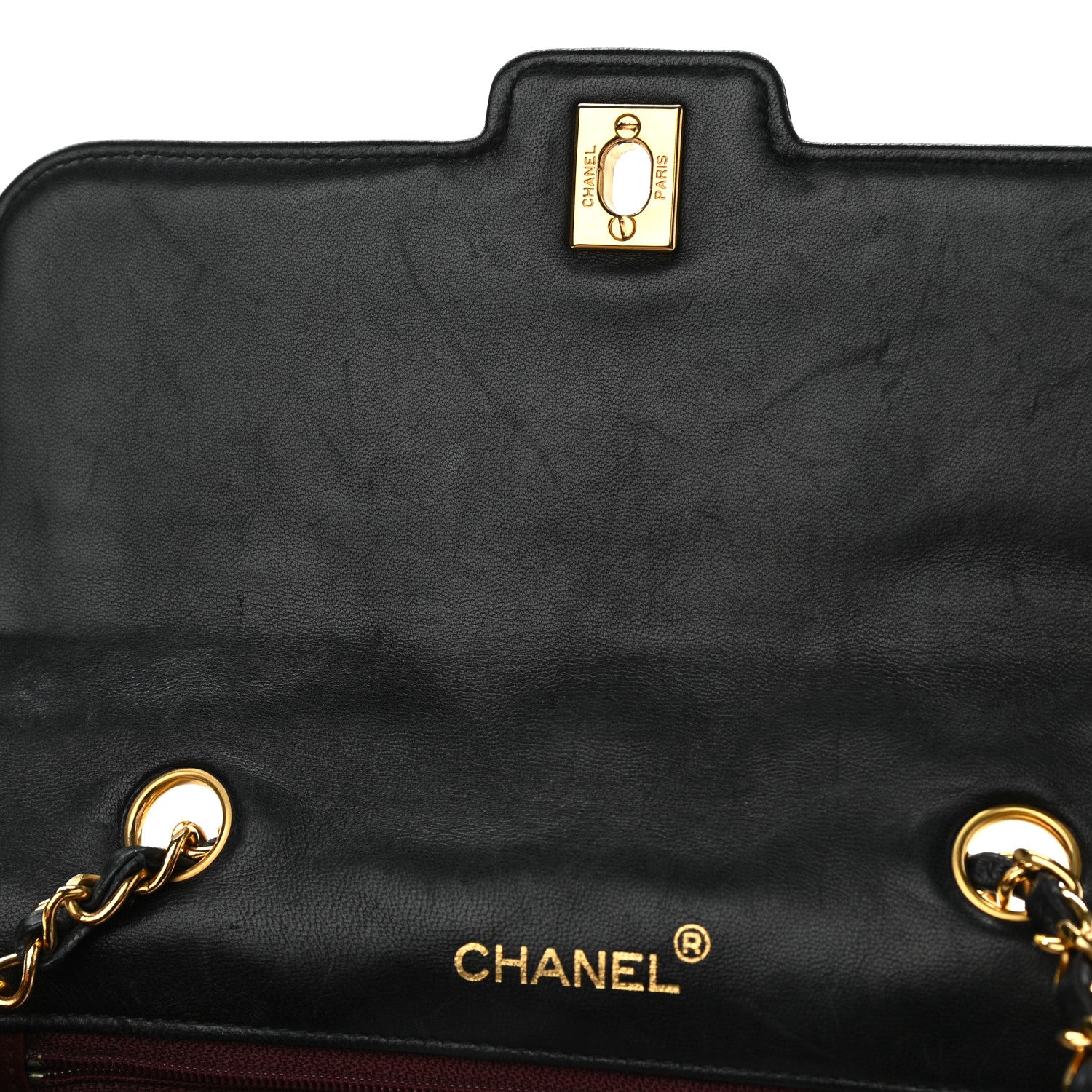Chanel Lambskin Quilted Small Single Flap Black 12 of 13