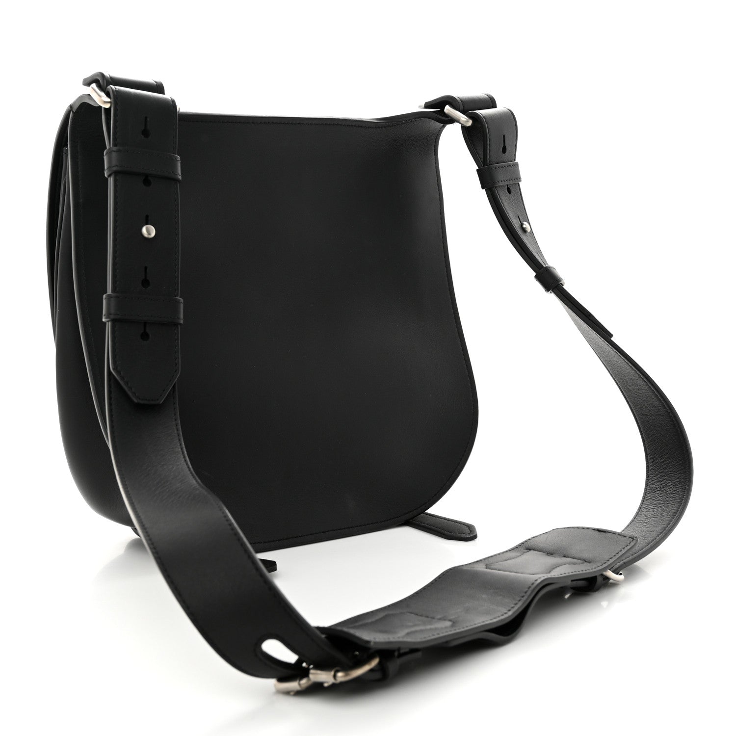 Versace Calfskin Small Biker Chain Satchel Black 3 of 12