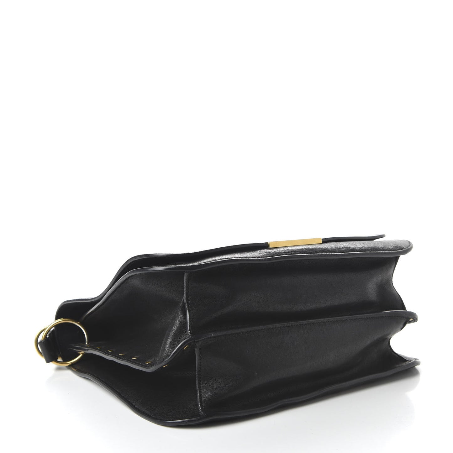 Lambskin Amalia Flap Shoulder Bag Black