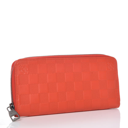 Louis Vuitton Damier Infini Zippy Vertical Wallet Magma 3 of 6