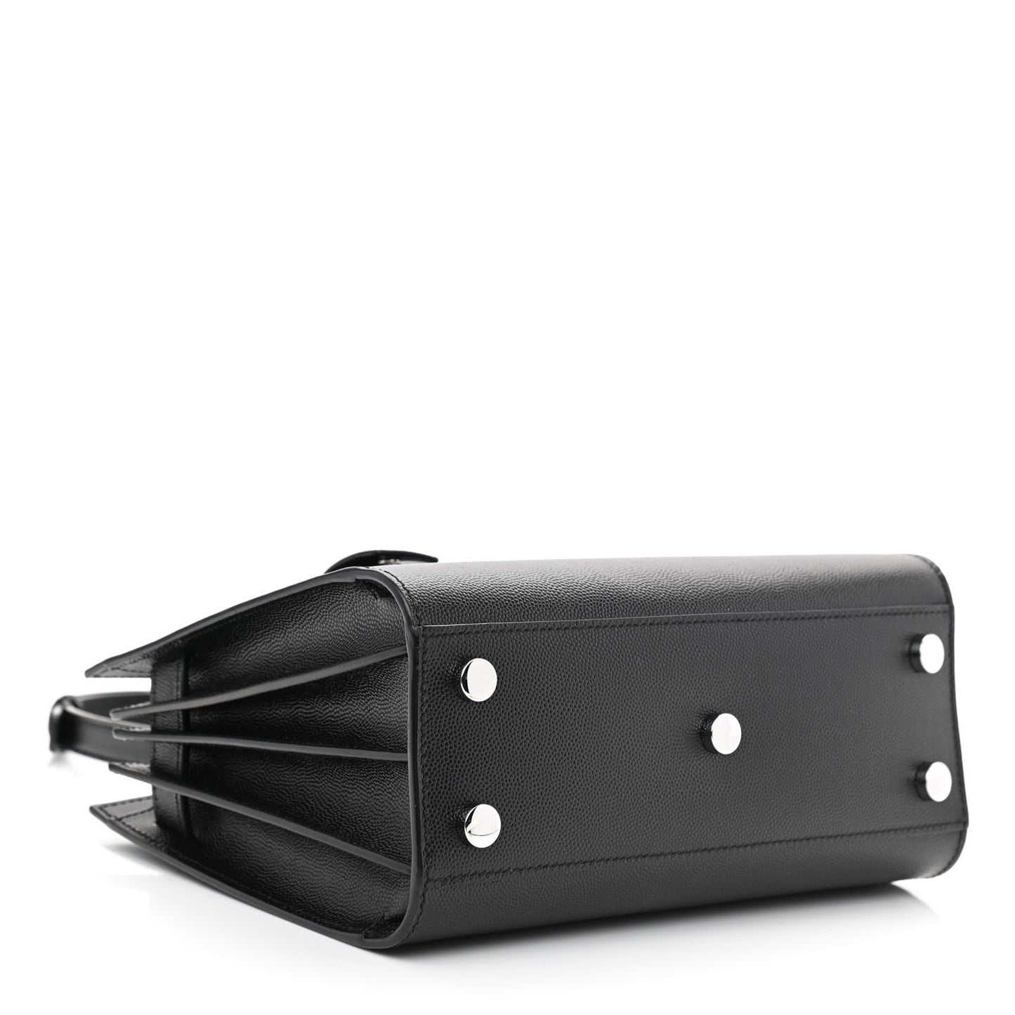 Grained Calfskin Nano Sac De Jour Black