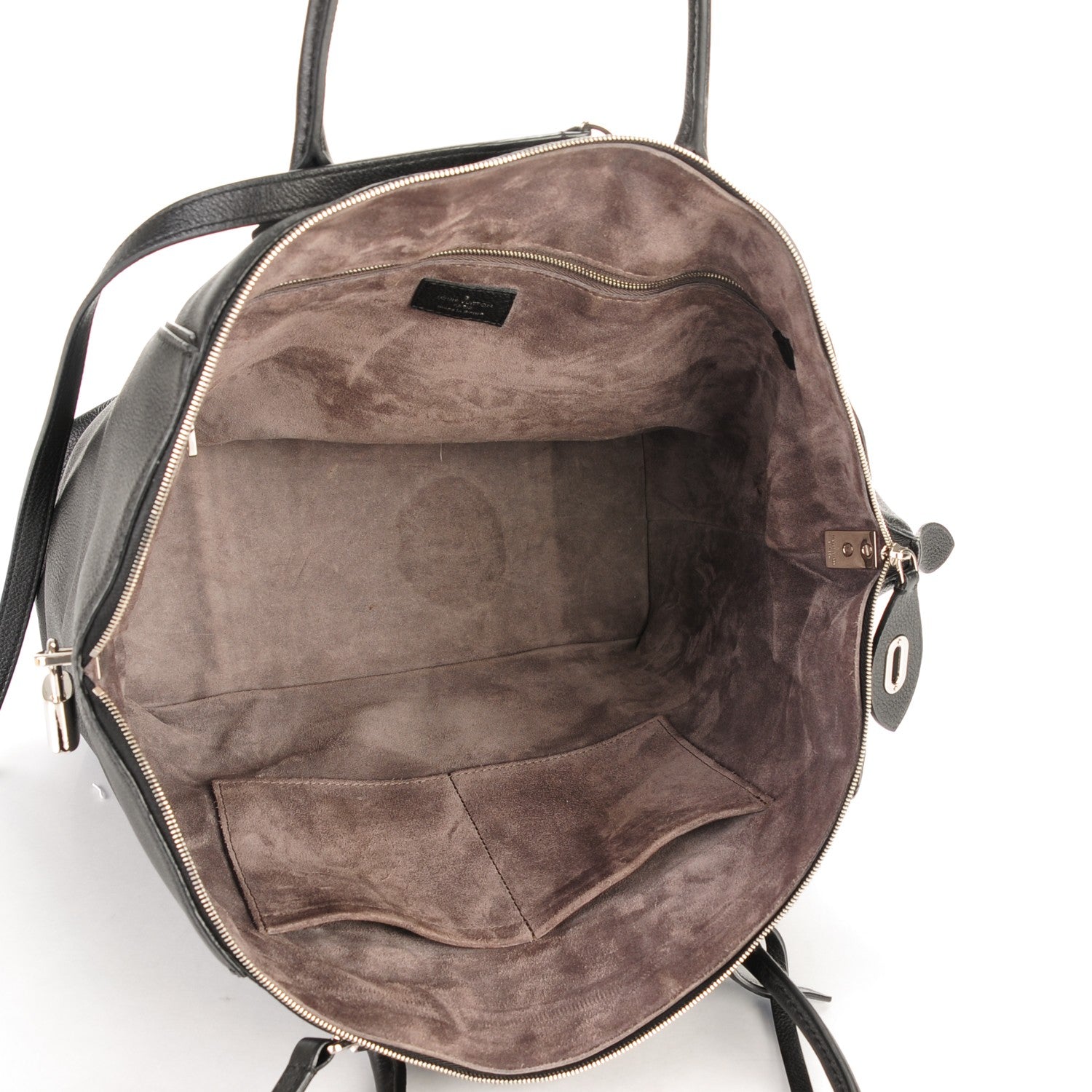 Louis Vuitton Veau Cachemire Soft Lockit MM Black 5 of 8