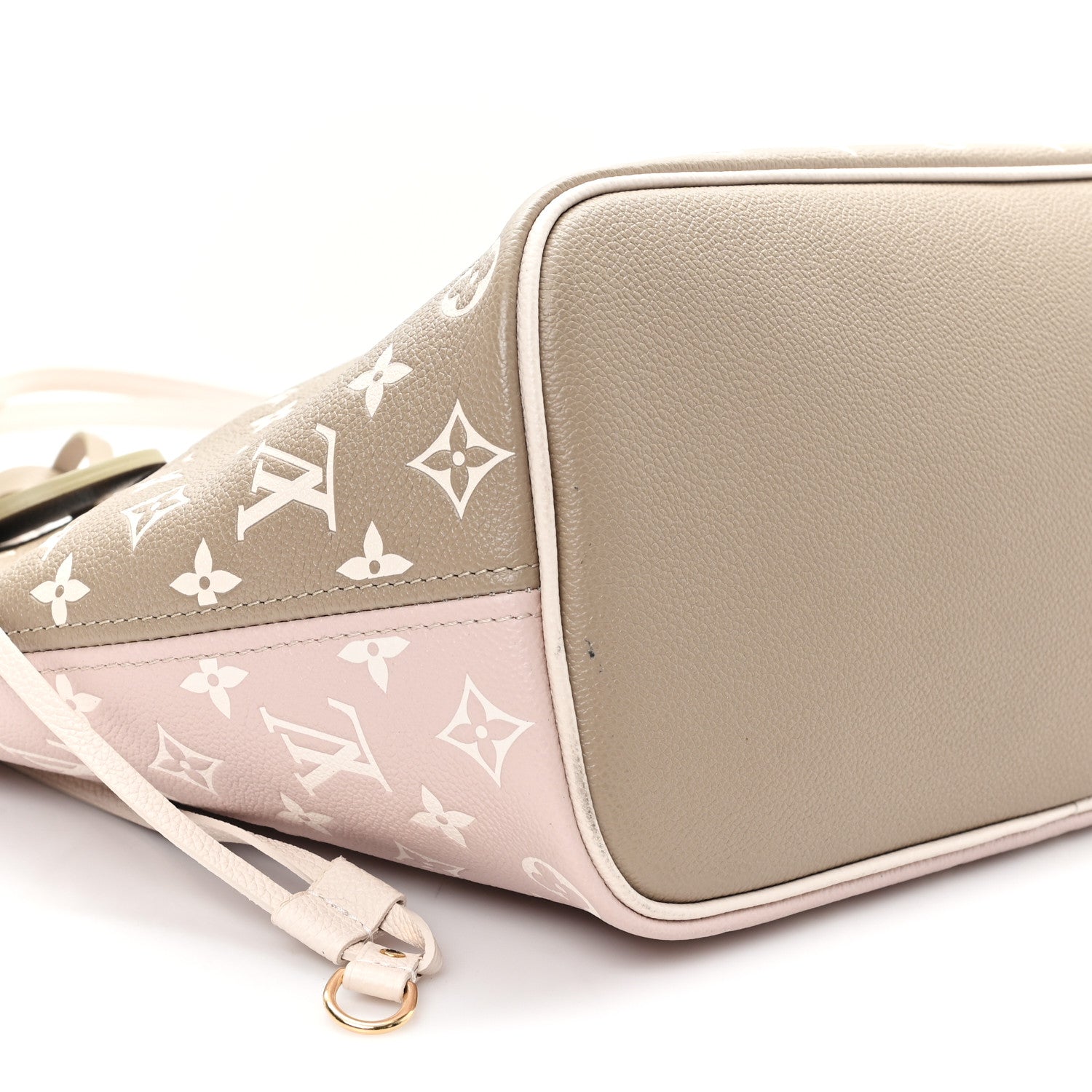 Louis Vuitton Empreinte Monogram Spring In The City Neverfull MM Kaki Beige Cream 9 of 10