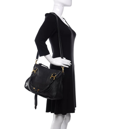 Chloe Calfskin Medium Marcie Satchel Black 2 of 16