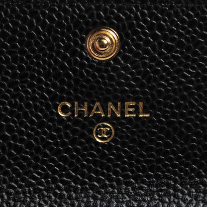 Chanel Caviar Quilted Flap Card Holder Black 6 of 9
