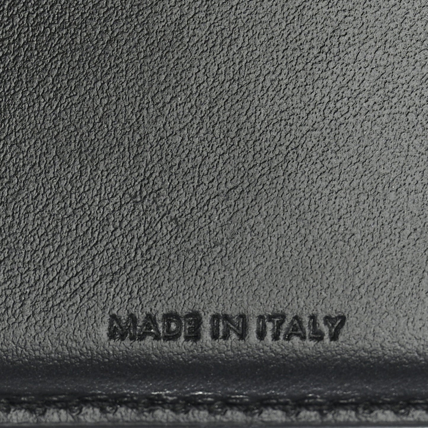 Calfskin Compact Triomphe Wallet With Coin Purse Black