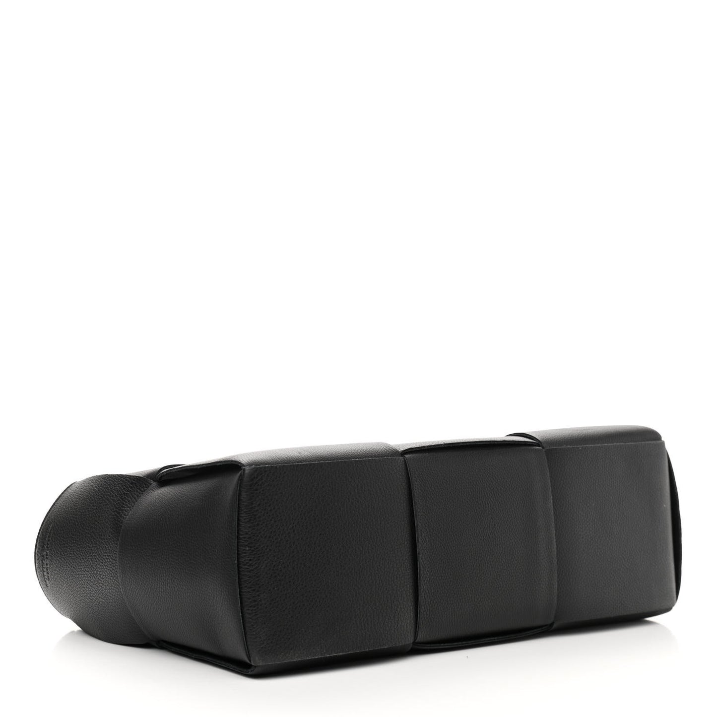 Grained Calfskin Maxi Intrecciato Arco Tote Black