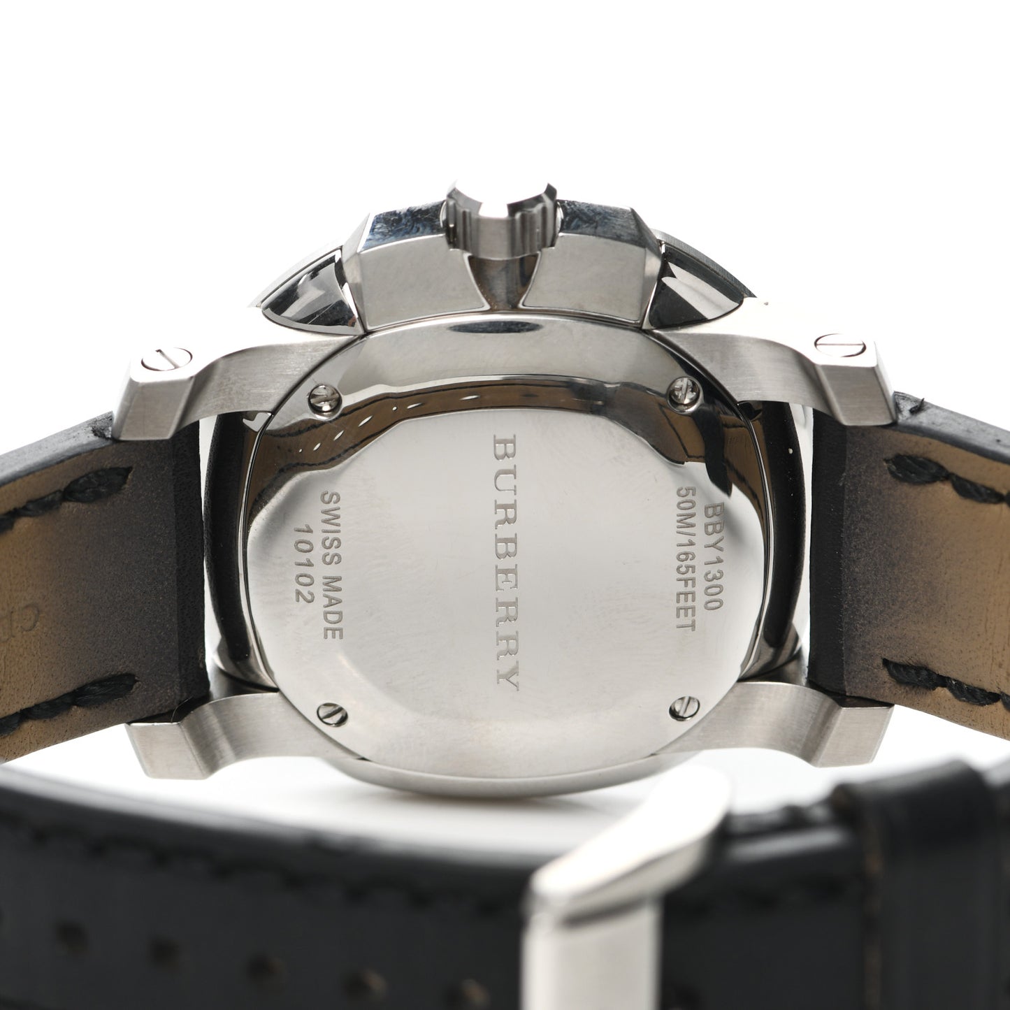 Stainless Steel Calfskin 43mm The Britain Quartz Watch Black BBY1300