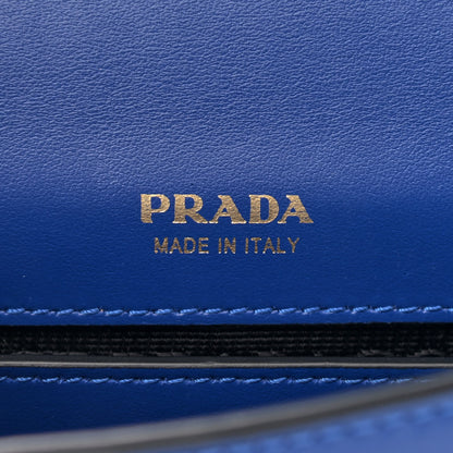 Prada Saffiano City Calf Cahier Belt Bag Black Bluette 6 of 10