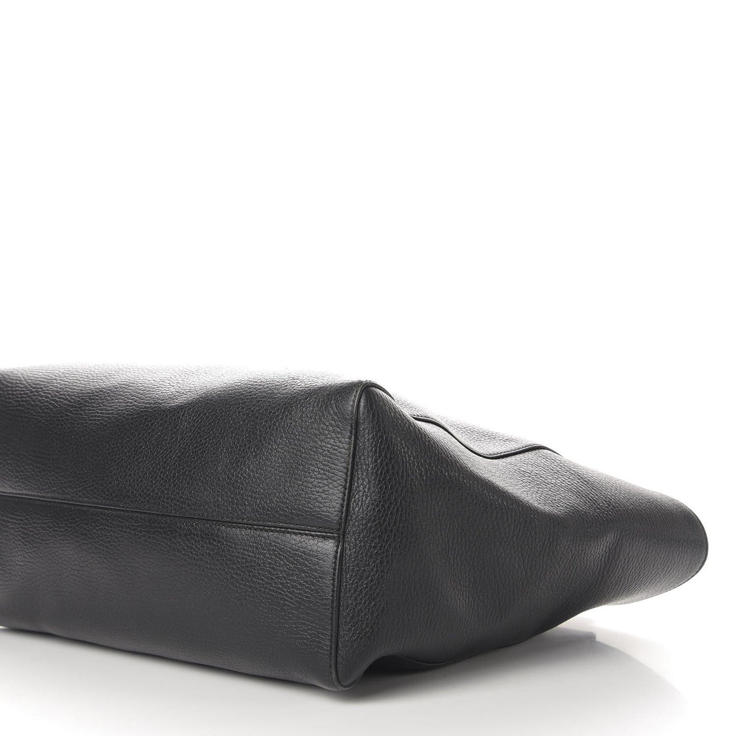 Pebbled Calfskin Medium Swing Tote Black