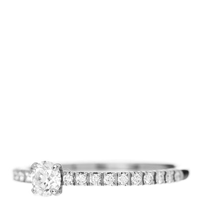 Cartier Platinum Diamond .19ct Etincelle De Cartier Solitaire Engagement Ring 50 5.25 3 of 5