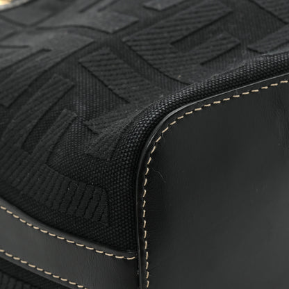 Fendi Canvas Vitello King F is Fendi FF Embroidered Mini Mon Tresor Bucket Bag Black 11 of 12
