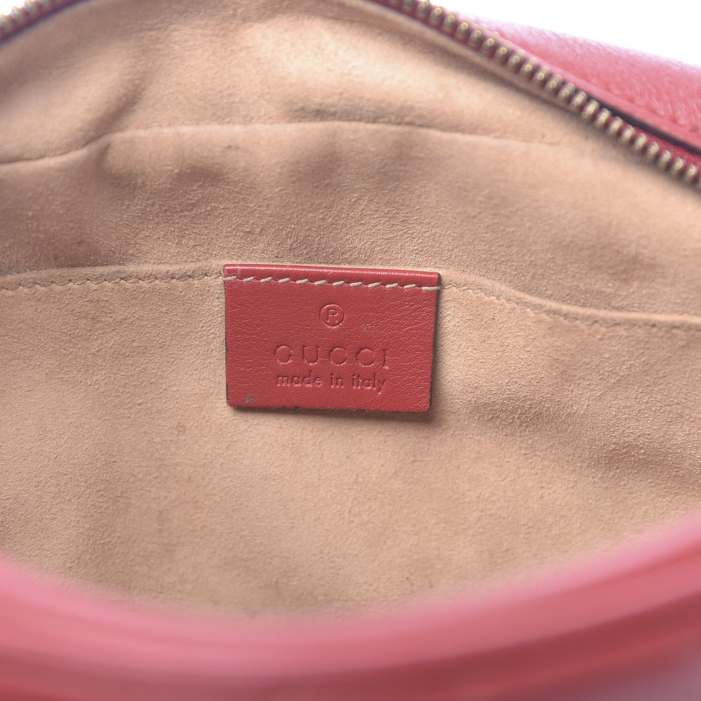 Calfskin Matelasse Small GG Marmont Chain Shoulder Bag Hibiscus Red