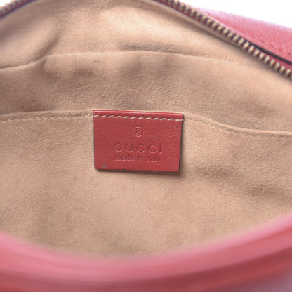 Gucci Calfskin Matelasse Small GG Marmont Chain Shoulder Bag Hibiscus Red 6 of 18
