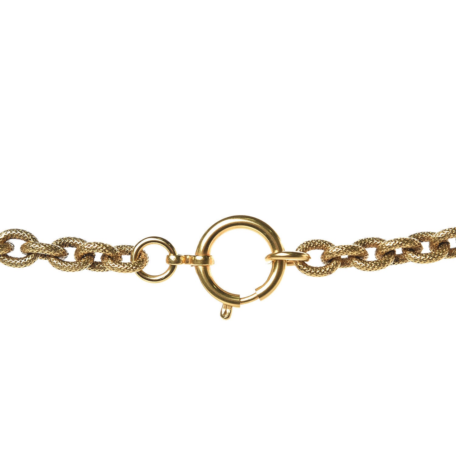Chanel Textured Etruscan CC Tassel Necklace Gold 4 of 5