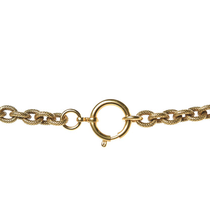 Chanel Textured Etruscan CC Tassel Necklace Gold 4 of 5