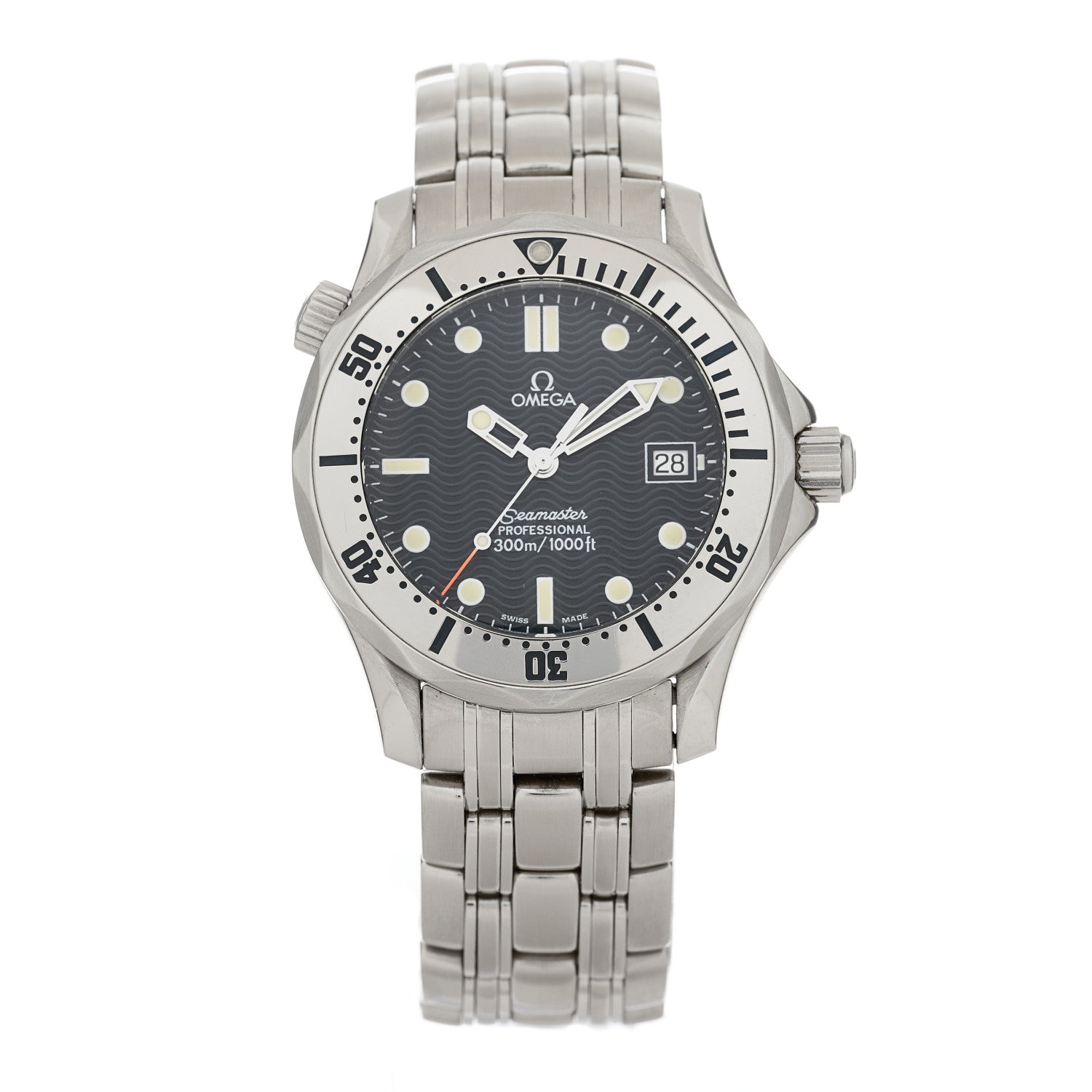 Omega Stainless Steel 36mm Seamaster Professional Quartz Watch Black 2562.80 1 of 4