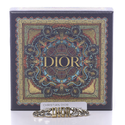 Christian Dior Crystal Dior Petal Brooch Gold 4 of 4