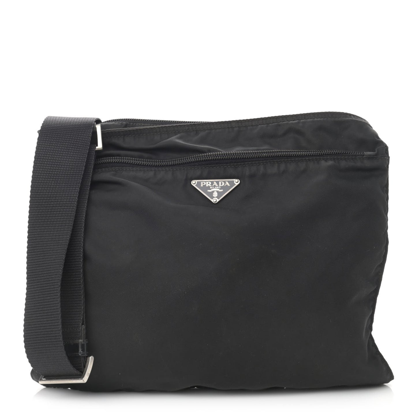 Tessuto Nylon Messenger Bag Black
