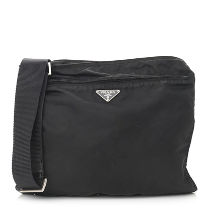 Prada Tessuto Nylon Messenger Bag Black 1 of 14