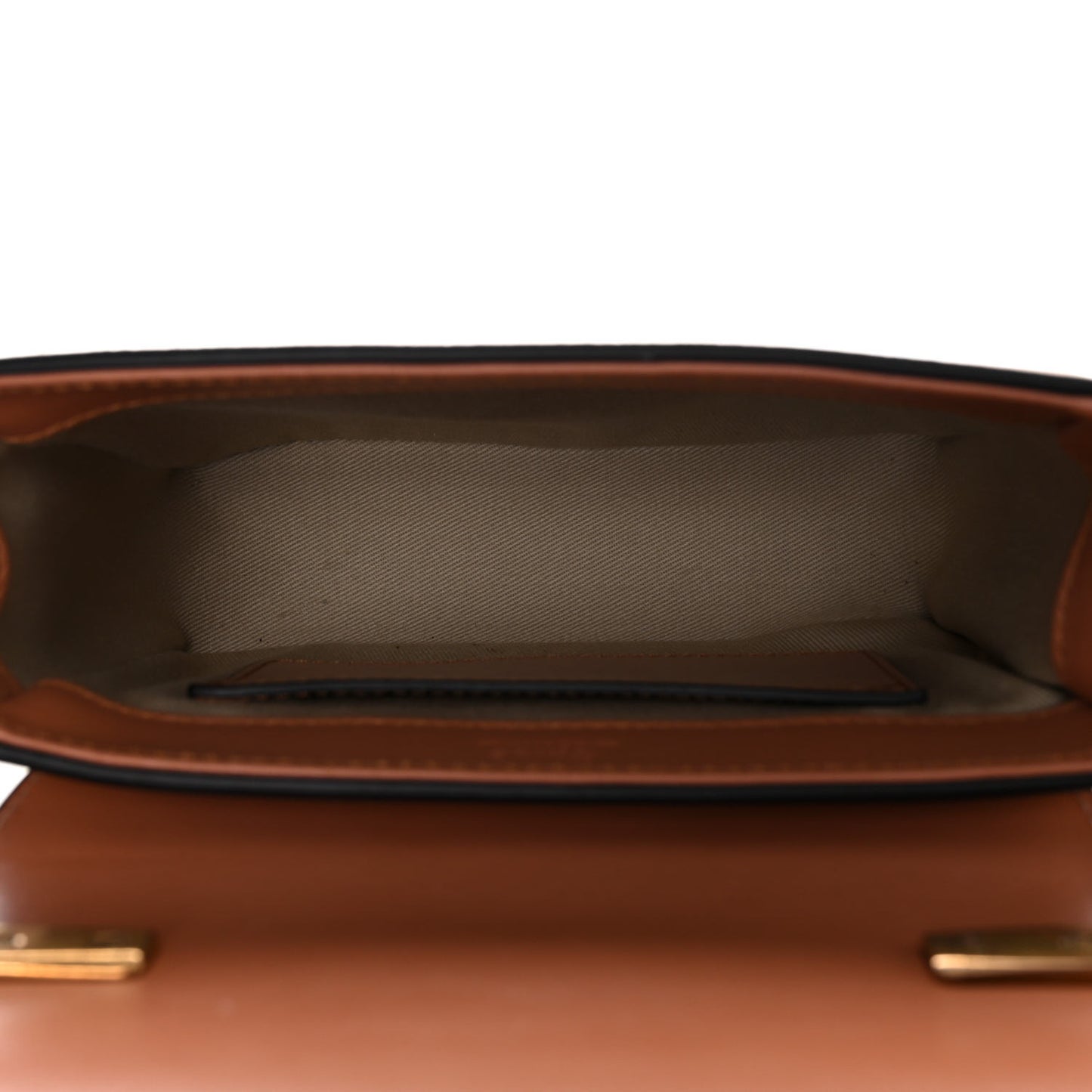 Shiny Calfskin Mini C Double Carry Rose Gold