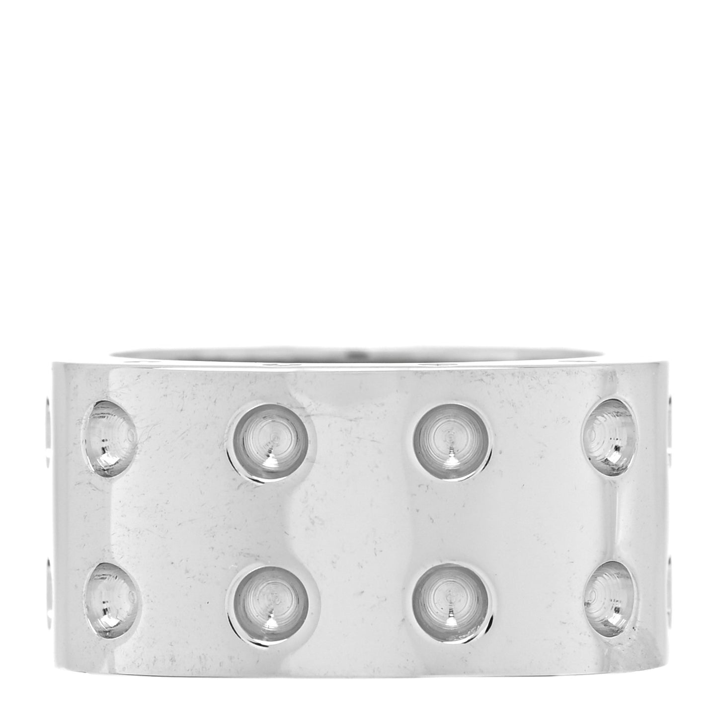 18K White Gold Pois Moi Double Row Ring 53 6.5