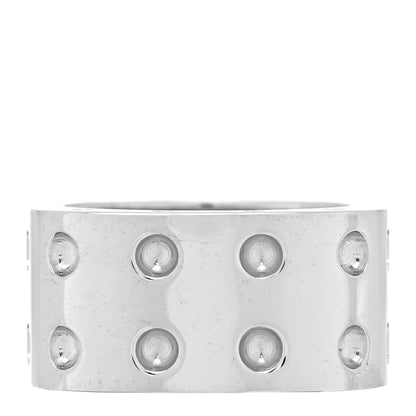 Roberto Coin 18K White Gold Pois Moi Double Row Ring 53 6.5 1 of 4