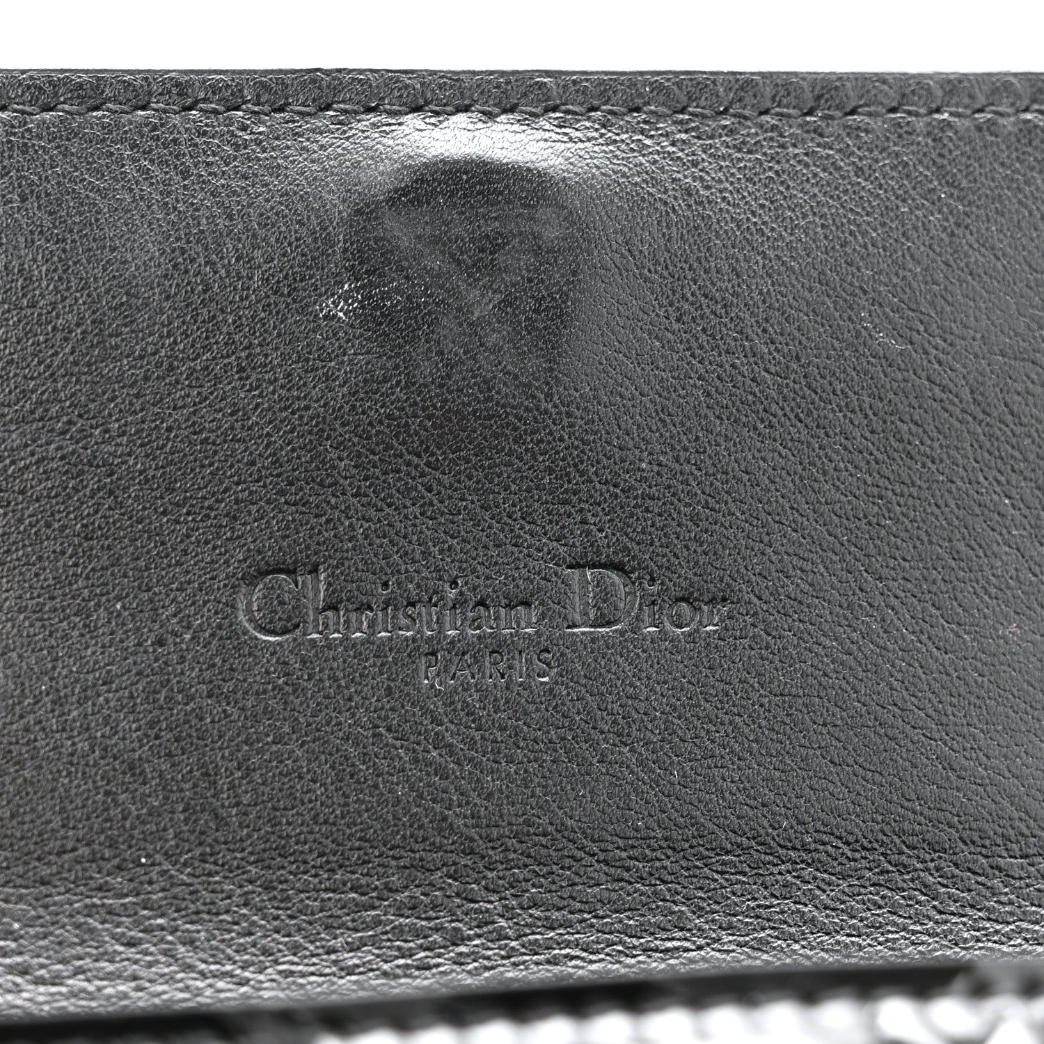 Christian Dior Patent Cannage Lady Dior Pouch Wallet On Chain Black 7 of 13