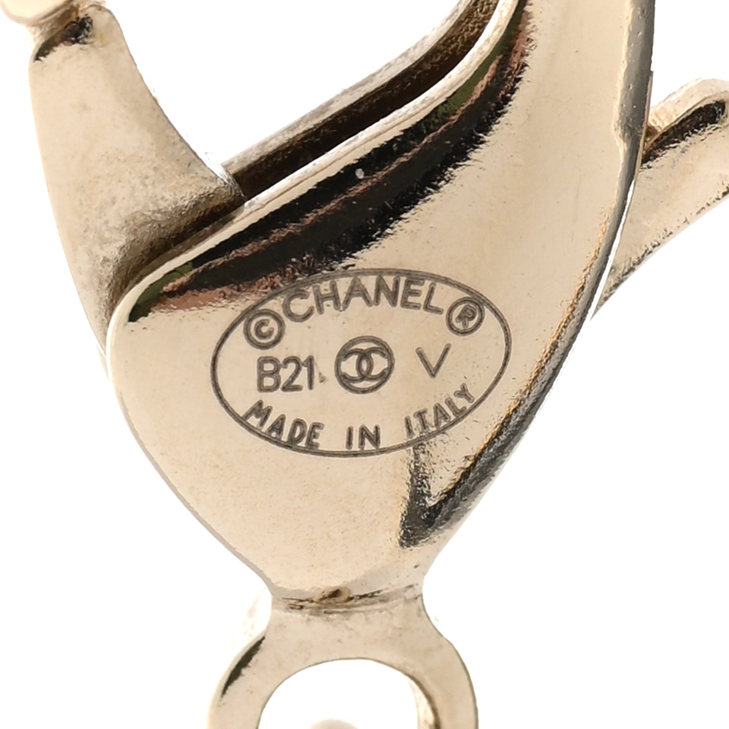 Crystal Dog Tag Chain Necklace Gold