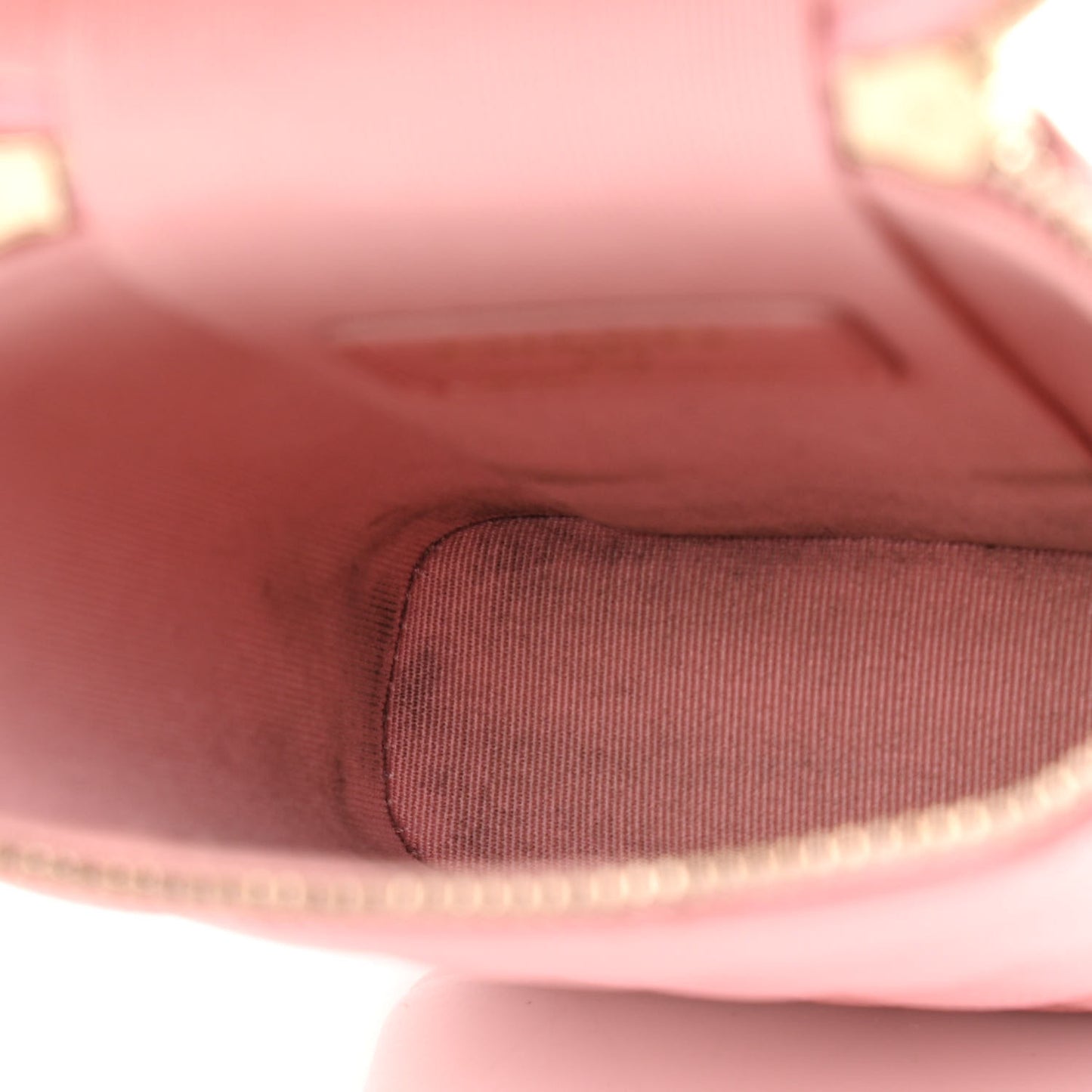 Caviar Quilted Phone Holder With Chain Pink