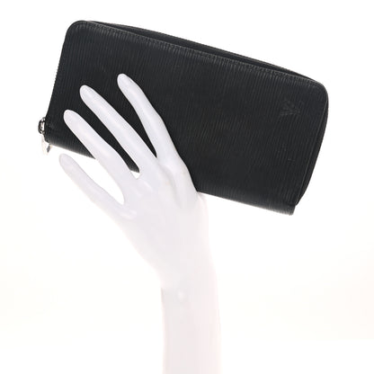 Louis Vuitton Epi Zippy Vertical Wallet Black 3 of 10