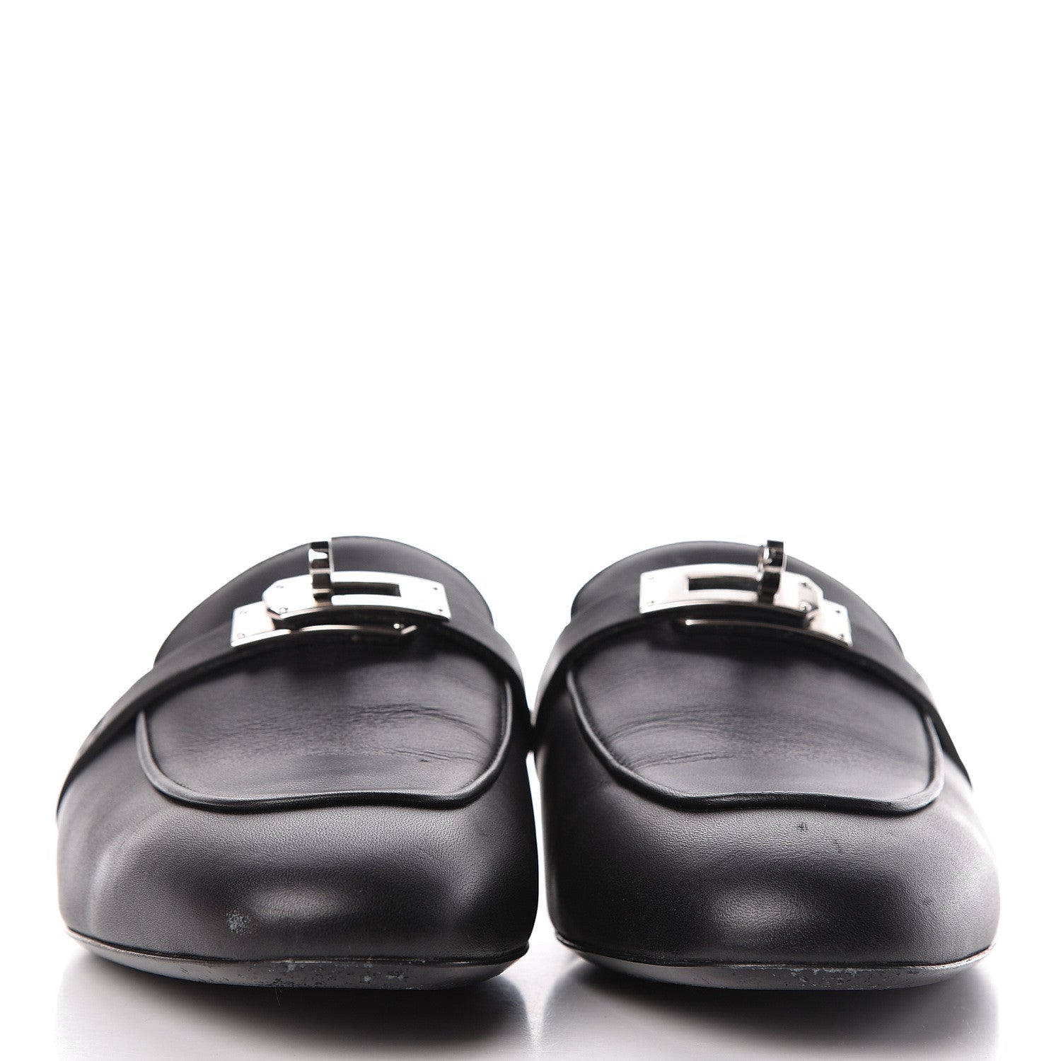Hermes Calfskin Oz Mules 39 Black 2 of 13