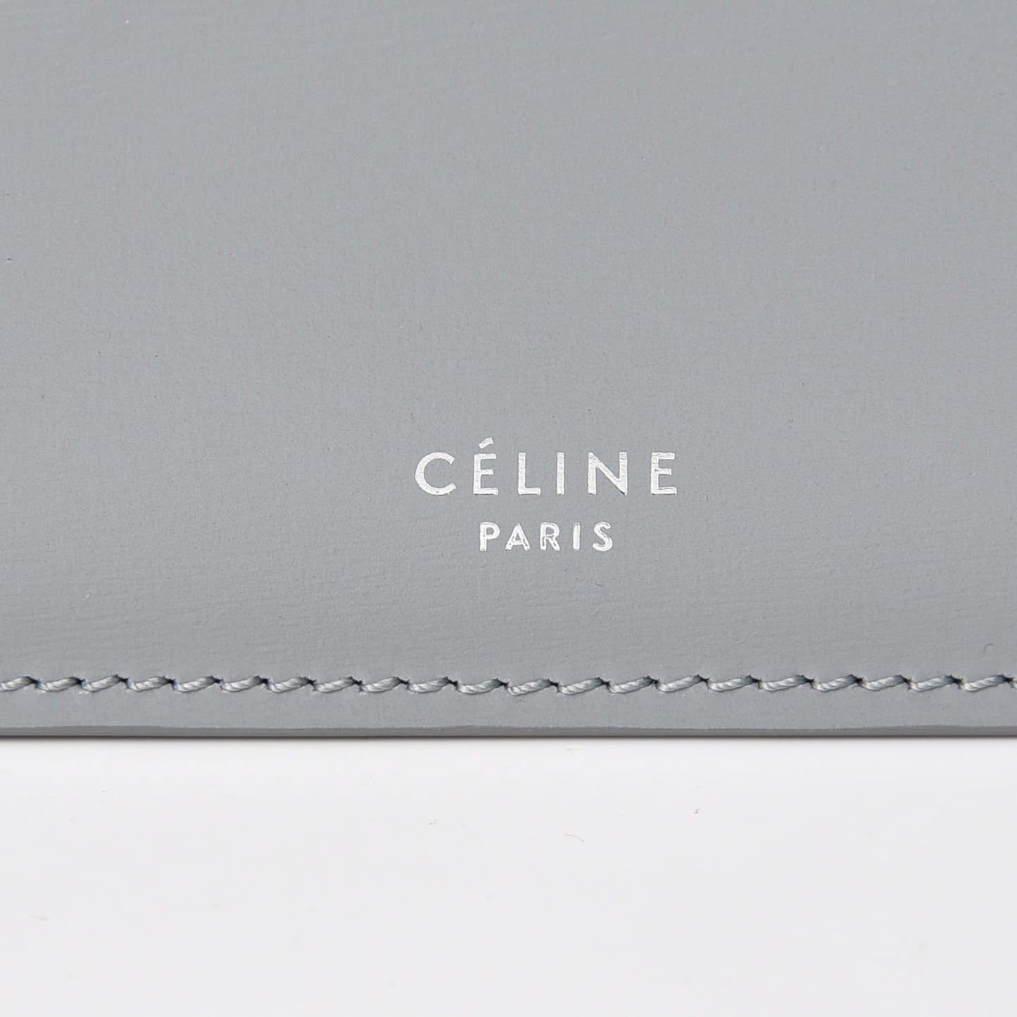 Patina Box Calfskin Medium Clasp Bag Grey
