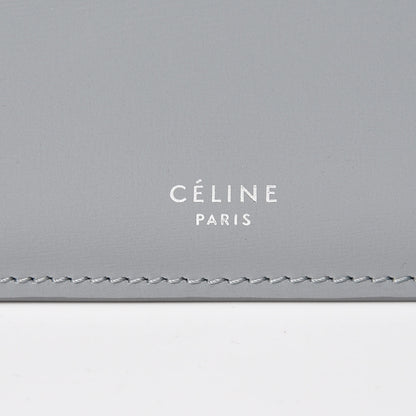 Celine Patina Box Calfskin Medium Clasp Bag Grey 9 of 10