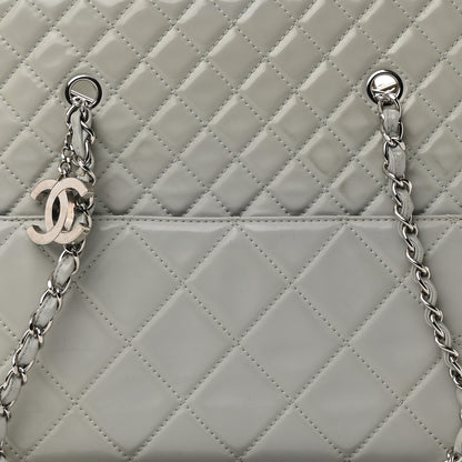 Chanel Vinyl Quilted Large In The Business Tote Light Grey 8 of 20