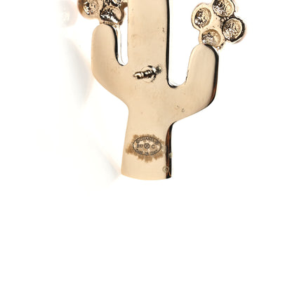 Chanel Enamel Pearl Cactus Brooch Green Gold 4 of 4
