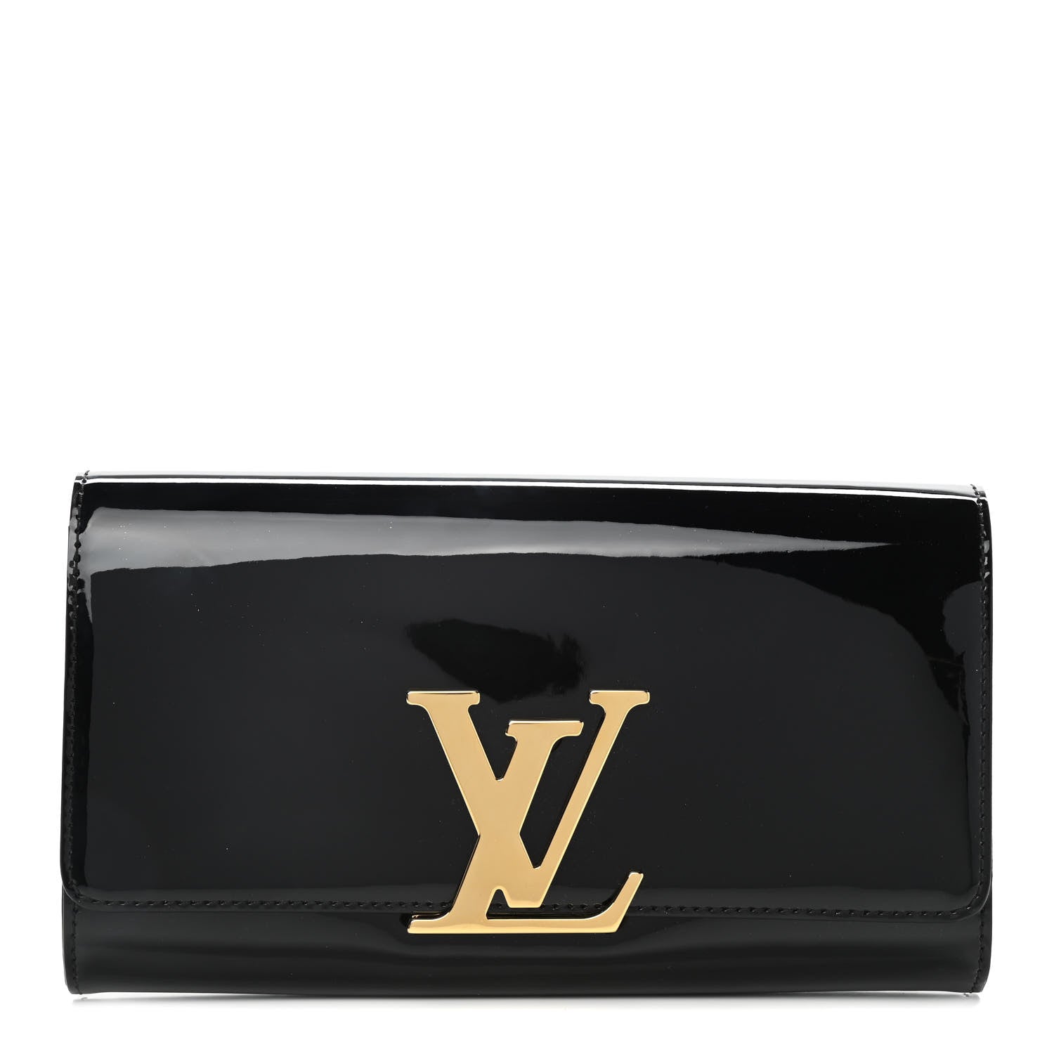 Louis Vuitton Patent Louise Clutch Black 1 of 11