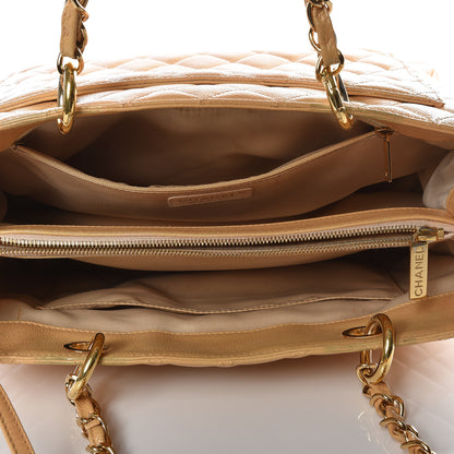 Chanel Caviar Quilted Grand Shopping Tote GST Beige 4 of 14