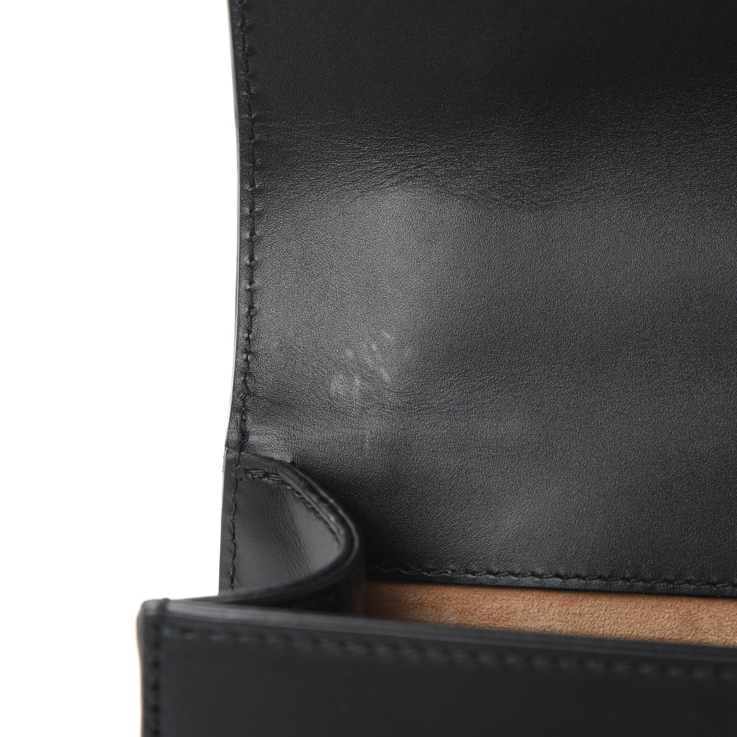 Calfskin Mini Sylvie Chain Shoulder Bag Black