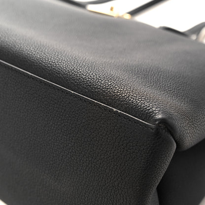 Louis Vuitton Grained Calfskin Lockme Shopper Black 9 of 13