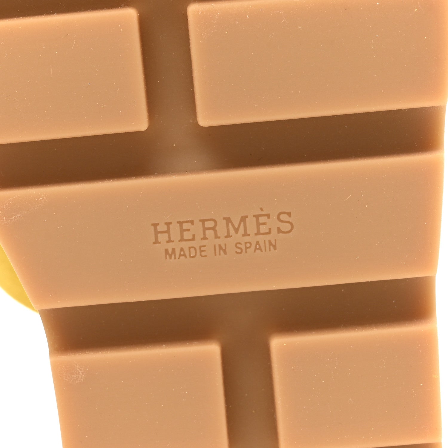 Hermes Suede Goatskin Cork Eze 30 Sandals 39 Jaune Citron 7 of 9