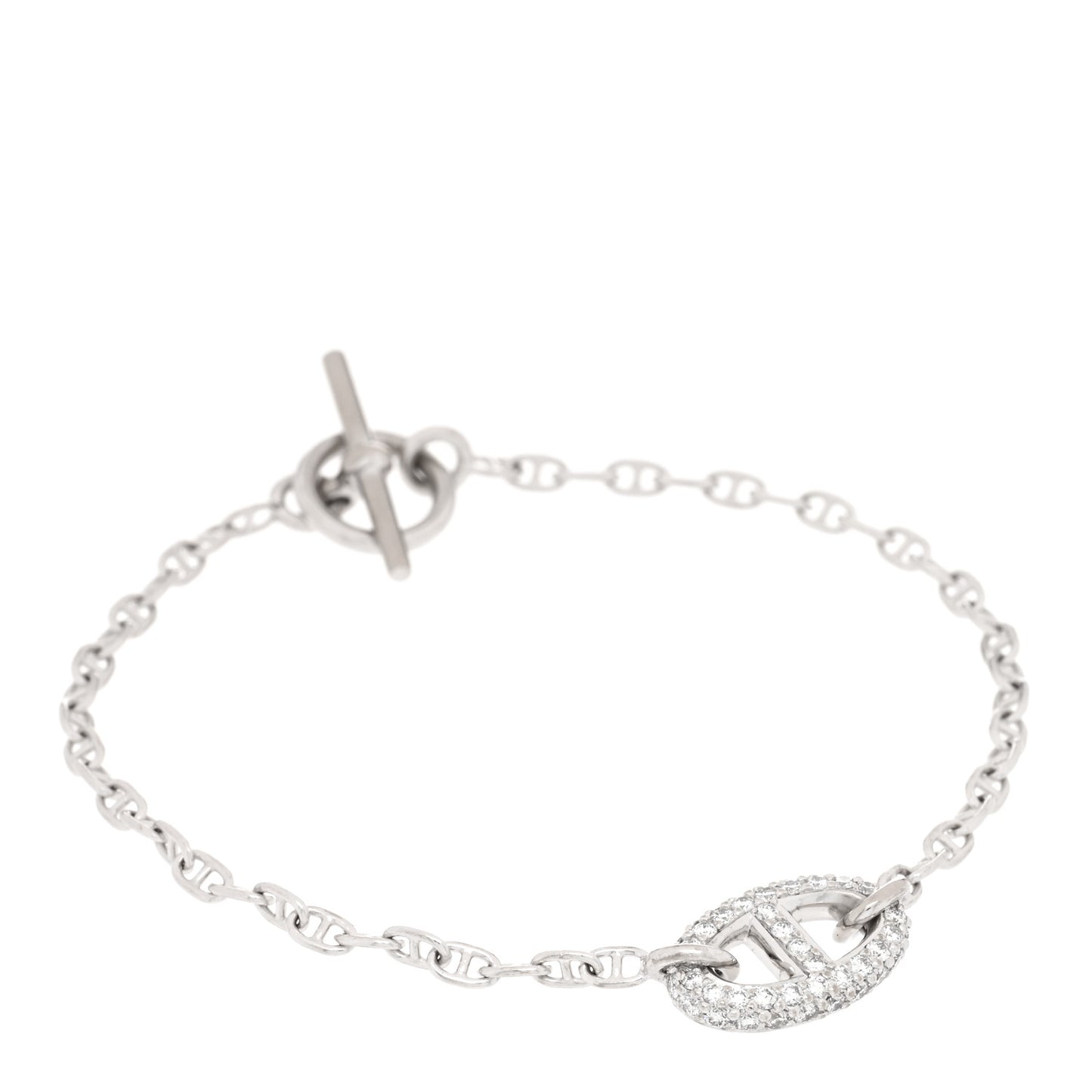 18K White Gold Diamond Farandole Bracelet SH