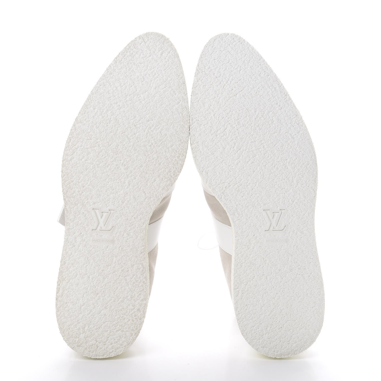 Louis Vuitton Calfskin Suede Mens Creeper Ankle Boots 10 White 5 of 9