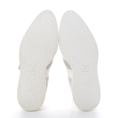 Louis Vuitton Calfskin Suede Mens Creeper Ankle Boots 10 White 5 of 9