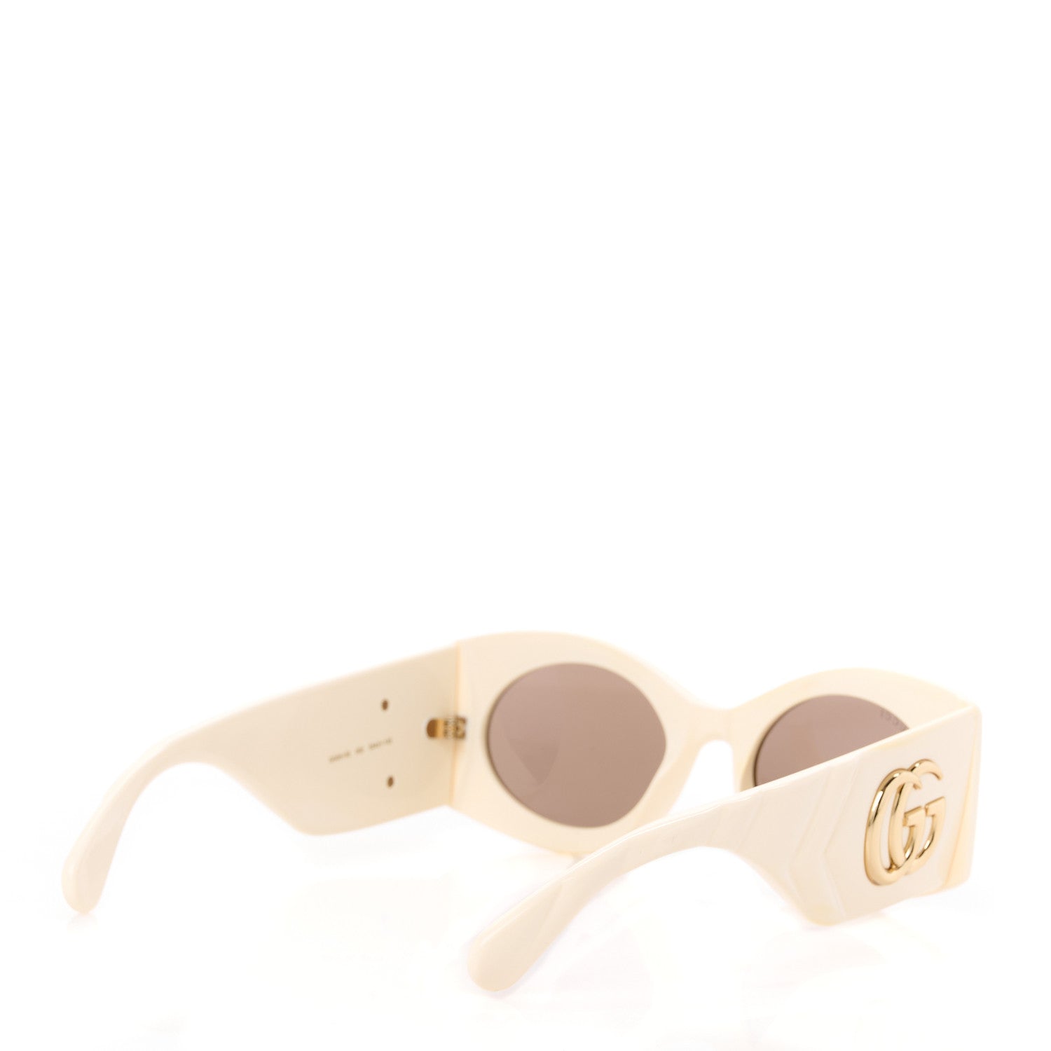 Gucci Acetate Frame GG Marmont Logo Sunglasses GG0810S Ivory 4 of 8