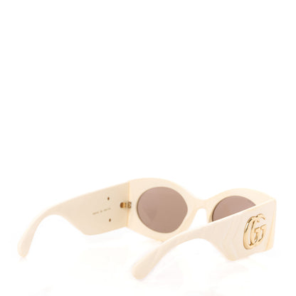 Gucci Acetate Frame GG Marmont Logo Sunglasses GG0810S Ivory 4 of 8