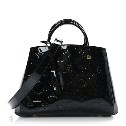 Louis Vuitton Vernis Montaigne BB Black 1 of 8